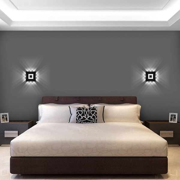 18W Moderne LED væglampe væglampe vandtæt IP65 aluminium LED væglampe indendørs udendørs til stue soveværelse badeværelse gang trappeopgang entr