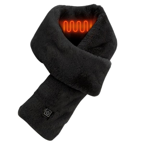 Vinterkylsäker USB uppvärmd halsduk för män och kvinnor, tvättbar halsmuff, elektrisk uppvärmningshalsmuff, tre-hastighets temperaturkontroll-halsmuff