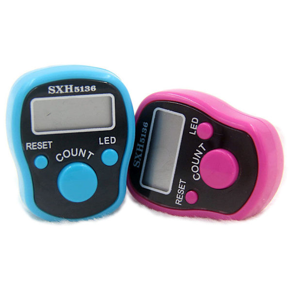 6 st finger räknare elektronisk räknare rad finger ring nummer markör räknare LCD räknare, digital puls räknare hand ring manuell finger räkning sc