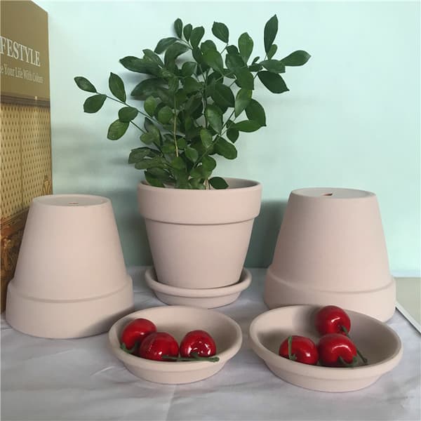 Rund Planter - Lett innendørs og utendørs plastplanter med dreneringsplugg, rustikk stein