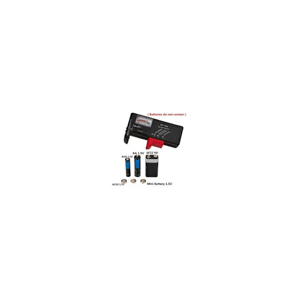 Paristotesteri Paristotesterin tarkistin paristoille AA/AAA nappi/C/D/9 V/1,5 V Universaali LCD-näyttö (3)