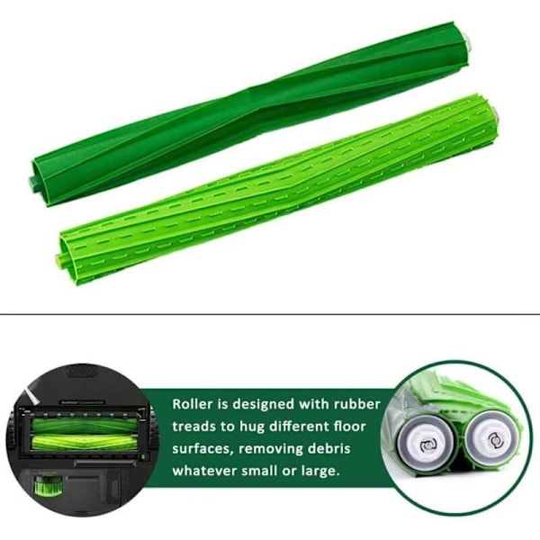 Reservedeler til Irobot Roomba S9 (9150) S9 + S9 Plus (9550) S-serien støvsuger med doble overflategummibørster