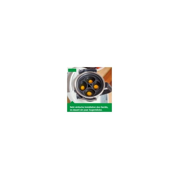 4 i 1 Multifunktionel Dampkurv Æggeforme Dampkoger Æggekoger Tilbehør til Thermomix 1 stk