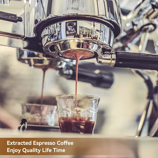 51mm ikke-tryksat filter, rustfrit stål kaffefilter enkeltlags trykfri filterkurv, espressofilterkurv til genopfyldelig genanvendelig