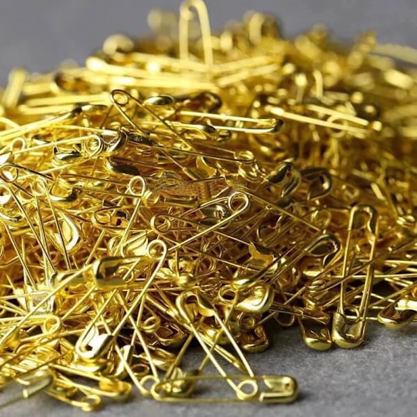 1000 kpl Turvallisuusneuloja, Hienovaraiset 19 mm Mustat Metalliset Vaatevarusteet, Leikkaus Kiinnitys Työkalu