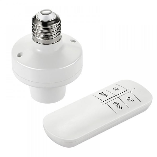 E26 / E27 Trådløs Fjernbetjening Lyslampeholder Tænd/Sluk-kontakt Fatning Holder 15m Rækkevidde Rc Smart Enhed 110v 220v