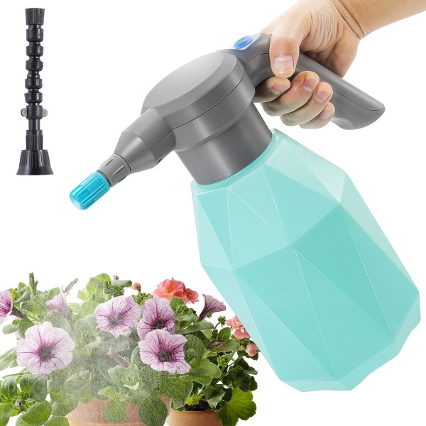 0,5 gallons elektrisk sprayflaske plantesprøyte for innendørs/utendørs planter, 2L automatisk sprayflaske oppladbar batteridrevet sprøyte med justerbar