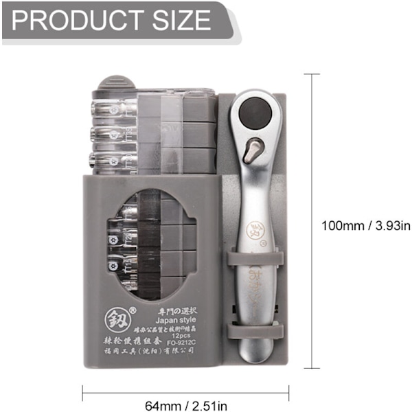 Set med mini-skruvmejslar med spärrsats för bärbar dator, räfflade räfflade kit, höger och korsformade praktiska