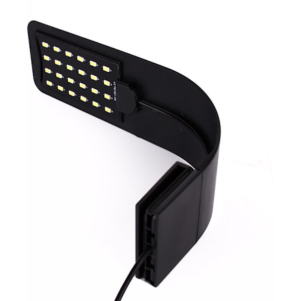 LED Akvarielampe Hvid og Blå Nano Clip Belysning til Fisk og Planter 23-50 cm