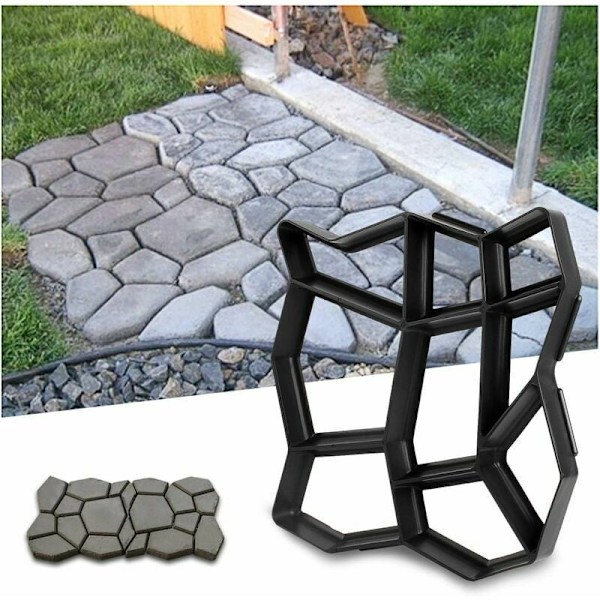 Betonimuotti Jalkakäytävämuotti Muovimuotti Betonimuotit Puutarhalaatat 42,5 x 42,5 x 4 cm - RWPavé extérieur