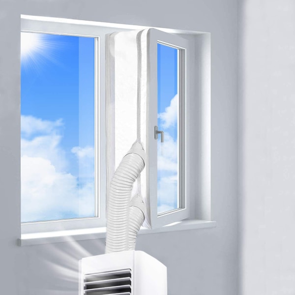Universal fönstertätning för bärbara luftkonditioneringsapparater och torktumlare Lämplig för alla mobila luftkonditioneringsenheter (3m)