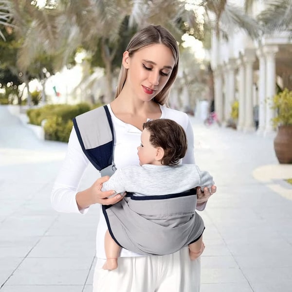 All Gray Baby Carrier,Wraparound Baby Carrier,Adjustable Baby Sling,Baby Sling,Breathable Baby Carrier,Newborn Sling,Newborns and Toddlers up to 18k