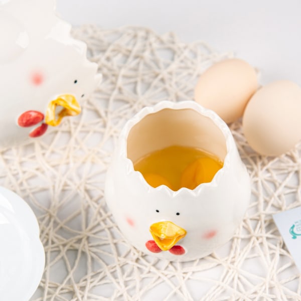 Söt kyckling keramisk äggvita protein separation filter bakning isolering ägg separation artefakt