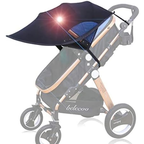 Universell barnvagnssolskydd Anti-UV UPF50+ Sufflett Justerbar Barnvagnssufflett Vindtät Skydd Solskydd UV-skydd för Barnvagn Bärsele Barnvagn Bas
