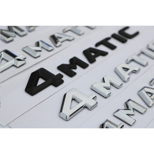Hopeinen auton logo - alkuperäinen koko - 4matic-tarraan