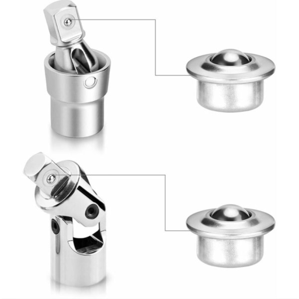 Kullagertransportör i rostfritt stål, överföringskullager, universella kullager, metallbaserade kullager, 10 st (helt i rostfritt stål)