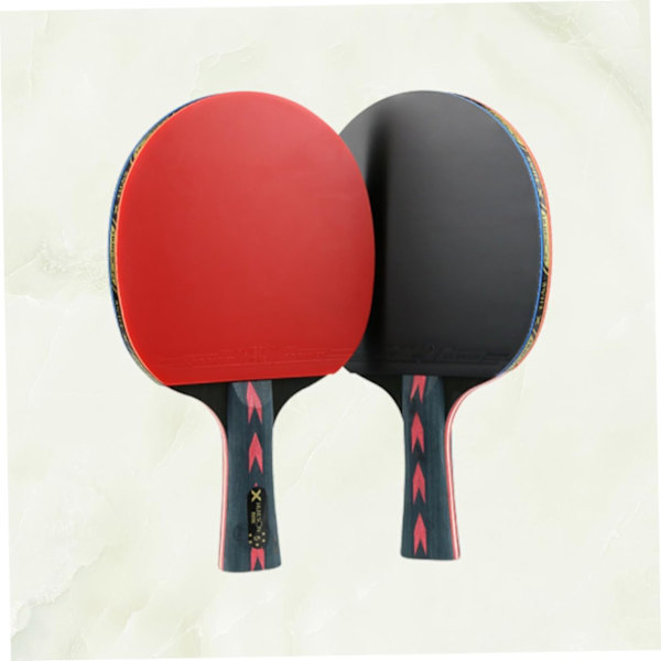2 stycken kolfiberbordtennisracket med hög elasticitet bordtennisracket bordtennisutrustning