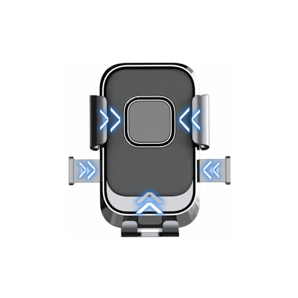 (Svart) telefonholder for sykkel, smarttelefonholder for motorsykkel, svingbar 360 grader