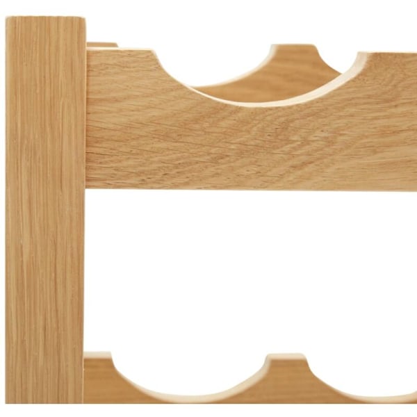 Flaskställ för 6 flaskor 37x21x21 cm Ekträ