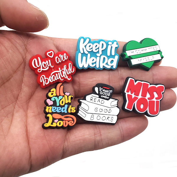 Sko Charms, Sko Charms for Sko Dekorasjon, Charm for 20pcs Crocs Sko, Bursdagsfest Gave
