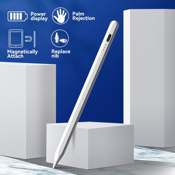 Magnetic Touch Pen, 1,5 mm Plastic Tip Touch Screen Pen, kompatibel