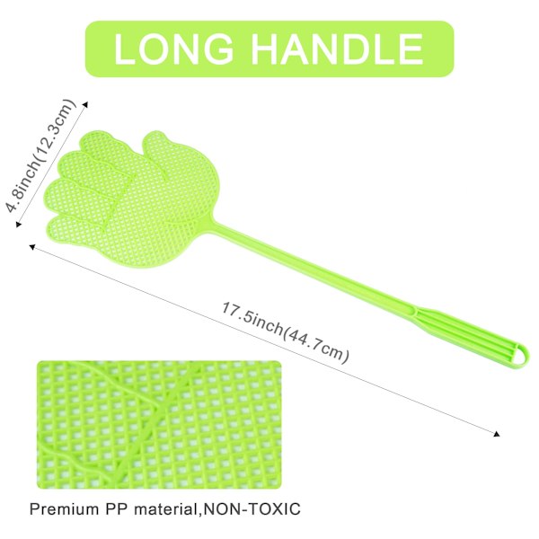 Flugsmälla - Roliga handformade flugsmällare - Hållbara - Färgglada för hem/inomhus/utomhus/klassrum/kontor/5-pack