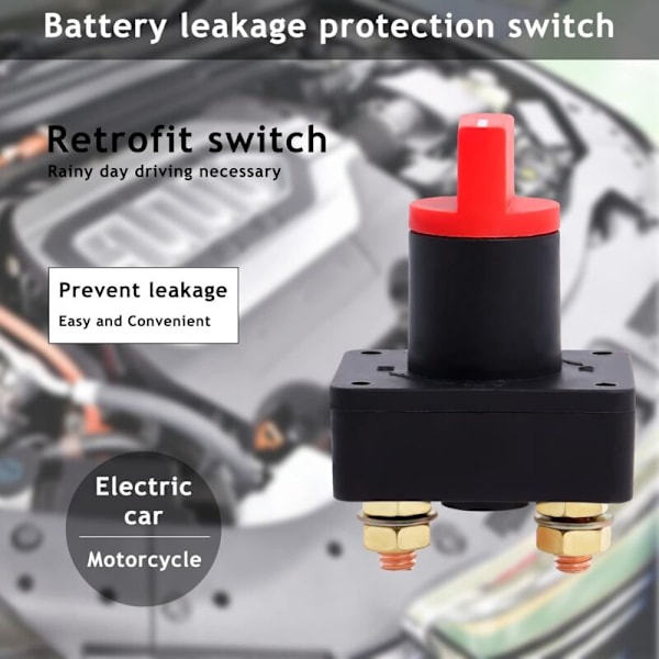 2 st 300A batteribrytare för bil, lastbil, båt, marin, roterande isolator Frånkopplingsbrytare på/av