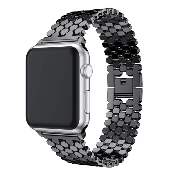 Sort Kompatibel med Apple Watch-rem 45 mm 44 mm 42 mm til kvinder