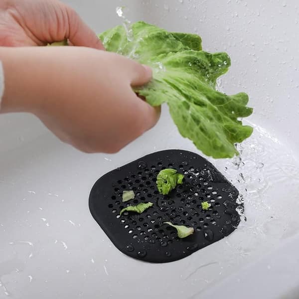 1 st avloppshårtillägg Hållbara silikondränproppar Badrumstillbehör Hårtäppar Avloppslock För dusch Kök Badrum Badkar Bla