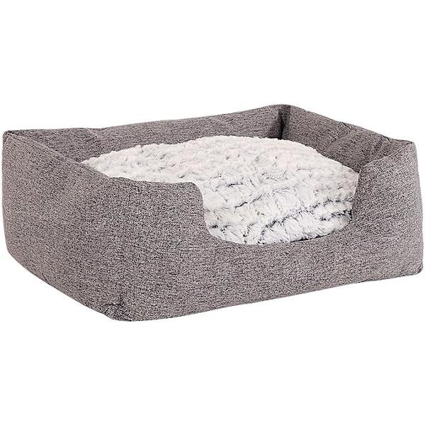 Hundebur Reversibel Puteseng Kurv Hunder, (S) 60x50 cm Grå
