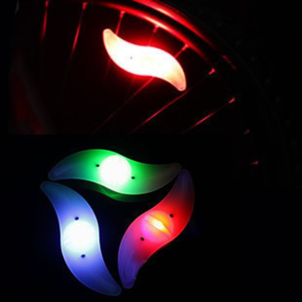 2 st 3 belysningslägen LED neon cykelhjul ekrarljus vattentät färg cykel säkerhetsvarningsljus cykelljus