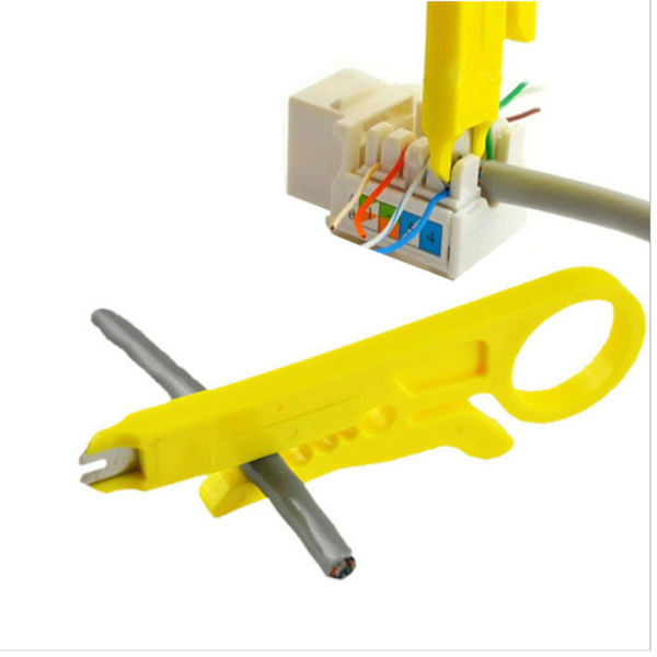 Verktøy for å legge nettverkskontakter, legge kabel, patchpanel, - Kabel Punch Down Tool, 10 stk