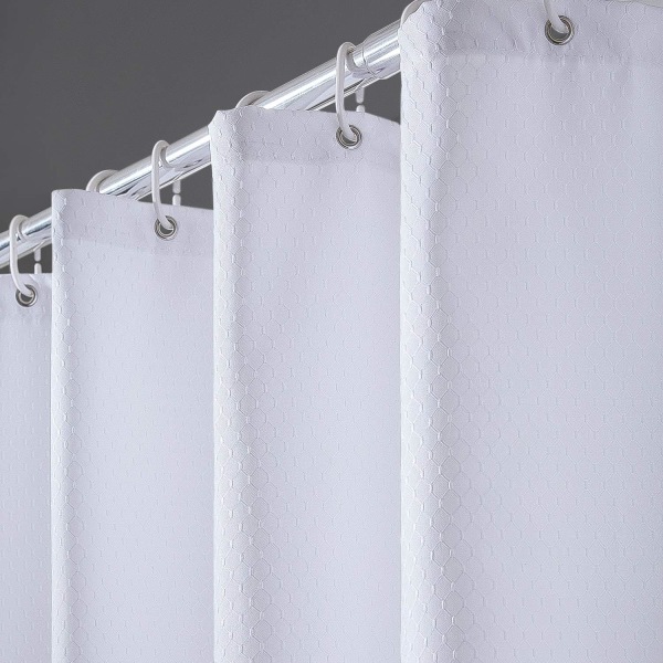 Valkoinen 180x180cm. Homeenkestävä suihkuverho Paksu vedenpitävä kangas
