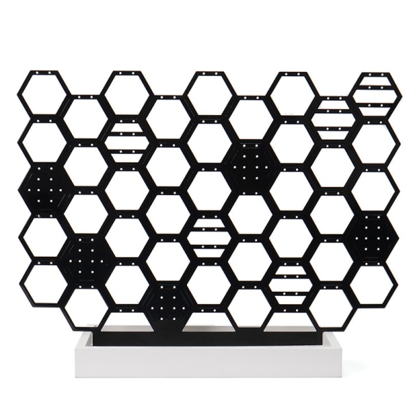 Honungskaka typ örhänge display rack örhänge rack display rack smycken rack örhänge förvaring display rack efterbehandling