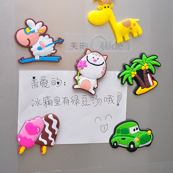 20 stk. Silikon Tegneserie Dyr Køleskabsmagnet Whiteboard Sticker Køleskabsmagnet-Juletræ Dyr Køleskabsmagnet Tegneserie Magnet Personlighed Kreativ