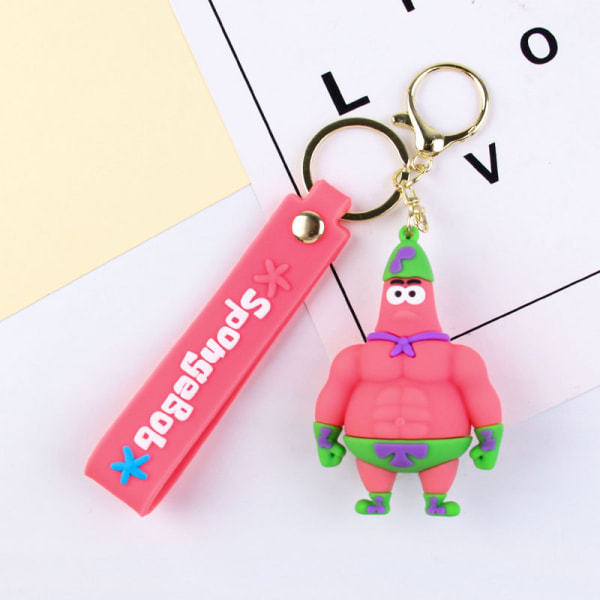 Sett med 3 Sponge Baby nøkkelringer - Ideell for å fylle overraskelsesposer