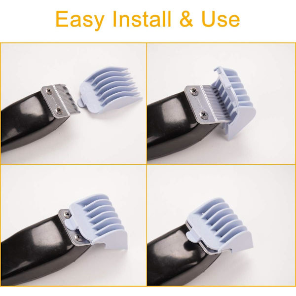 8 Guide Comb Set hårklippare guide kammar, 8 guide kammar för ersättning klippare tillbehör