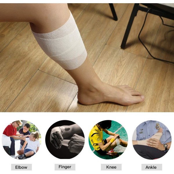 6 rullar självhäftande tejp självhäftande bandage Sammanhängande Sports Self
