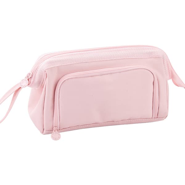 (Pink) Etui til studerende med stor kapacitet - Etui til piger og drenge - Etui til studerende - Kosmetikpung