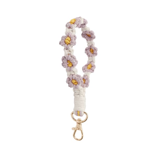 1 pakke dame håndledsrem nøglering nøgle håndledsrem bilnøgle sød nøglering armbånd (tilfældig farve)