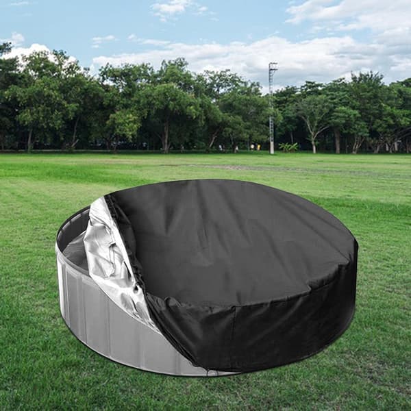 Runda poolskydd för barn utomhus sandlåda leksaksskydd sandlåda baldakin multifunktionell baldakin för hund, 80cmx30cm