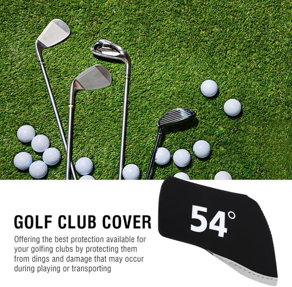 [Musta] 6 kpl golfmailan päätä, golfmailan päällisiä, neopreeniä