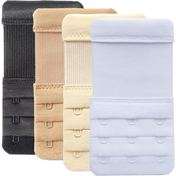 BH-forlengere BH-forlengere 3 kroker / 2 kroker, BH-forlengere BH-forlengelse 4 stykker, 3 kroker 1,9 cm avstand