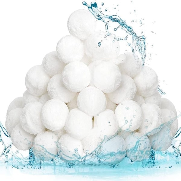 800 g 30-50 mm Genanvendelige poolfilterkugler, alternativ til filtersand, tilpasset til swimmingpoolfiltrering