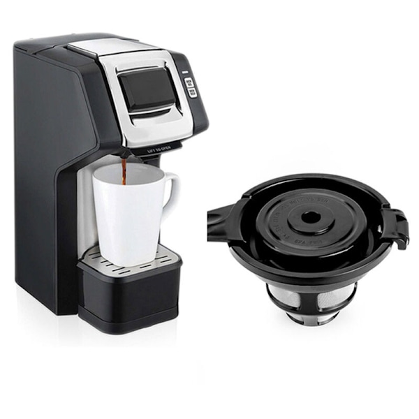 Kompatibel med Hamilton Beach Flexbrew 49979/ Återanvändbara 2-vägs uppladdningsbara kaffefilterkapslar, 2 fack