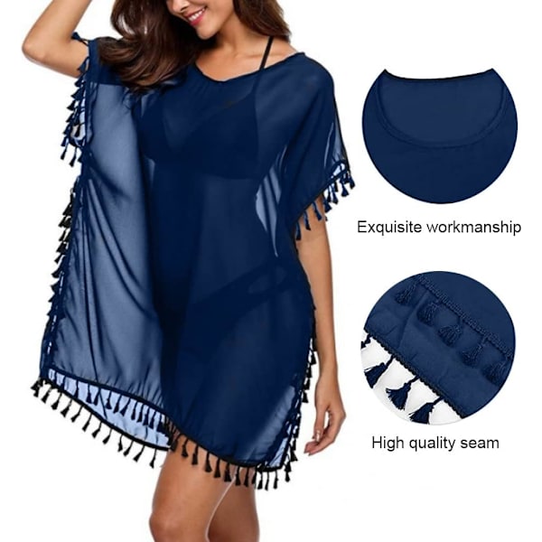 Kvinde Strand Skørt Bikini Cover Up Strandtøj Badetøj Cover Up Strand Sommer Casual Badetøj