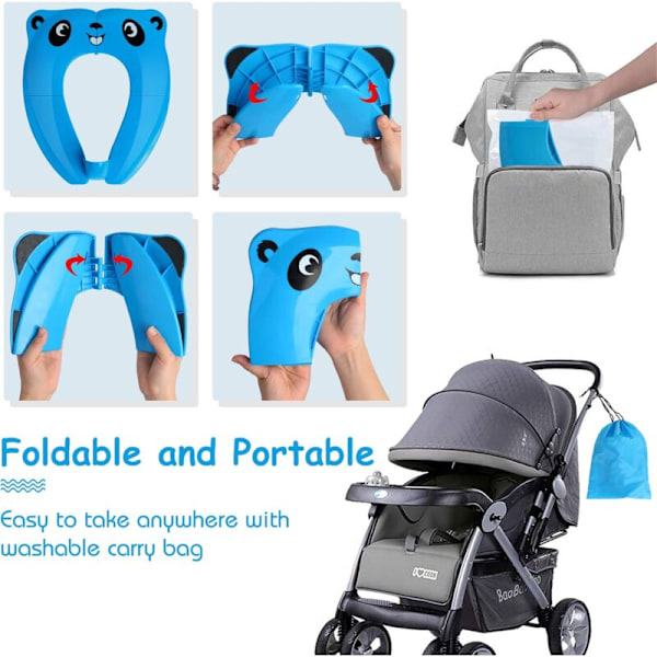 Baby Baby Foldbart Toilet Reduktionssæde Børn Wc Rejse Rejse Pottetræningssæde til Baby Baby