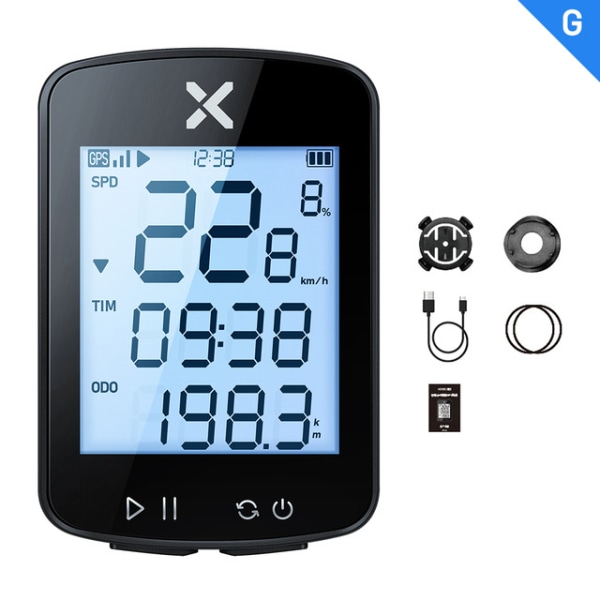 GPS Bike Computer 40h Battery Life 2.6'' Screen Support