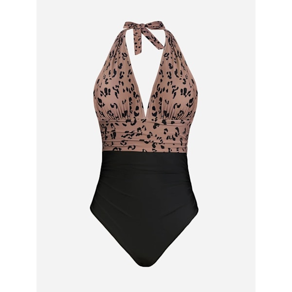 One Piece Stribet Halterneck Badetøj