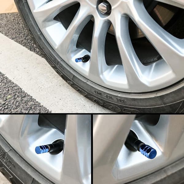 8 Aluminiums Dekkventil Hetter med Hex Felles Universal Dekkventil Hetter Bil Støv Hetter for Mot